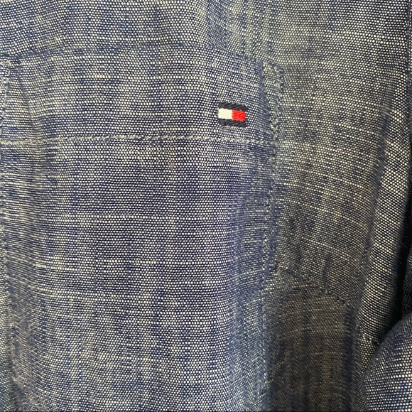 Tommy Hilfiger Denim Button Down Top - Picture 3 of 4